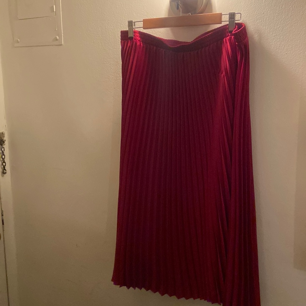 A New Day Burgundy Pleated Skirt from Target